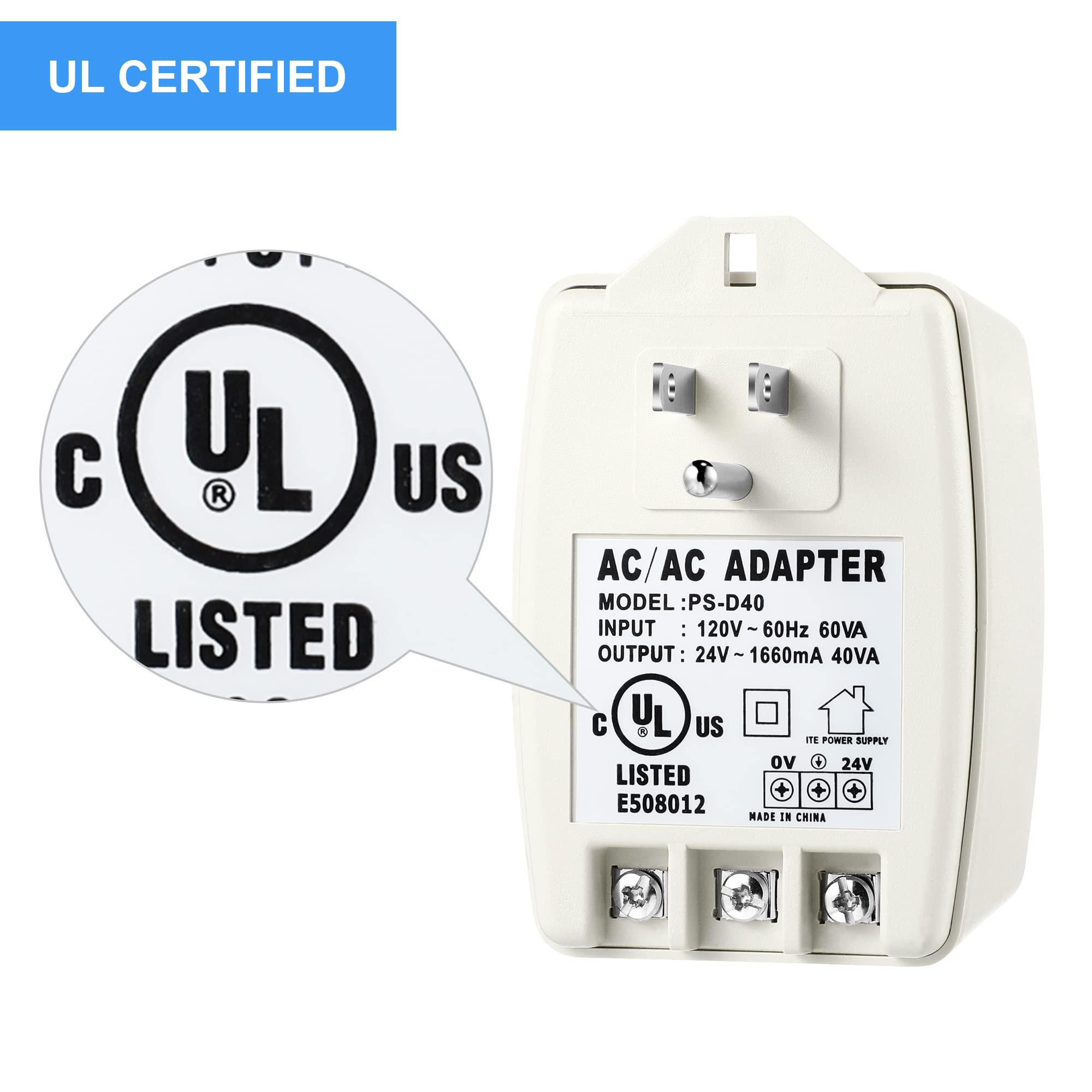 Hotop 24V transformer powering Ring doorbell compatibility setup