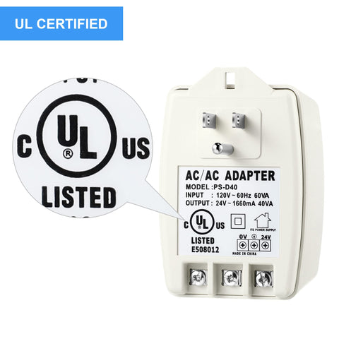 Hotop 24V transformer powering Ring doorbell compatibility setup