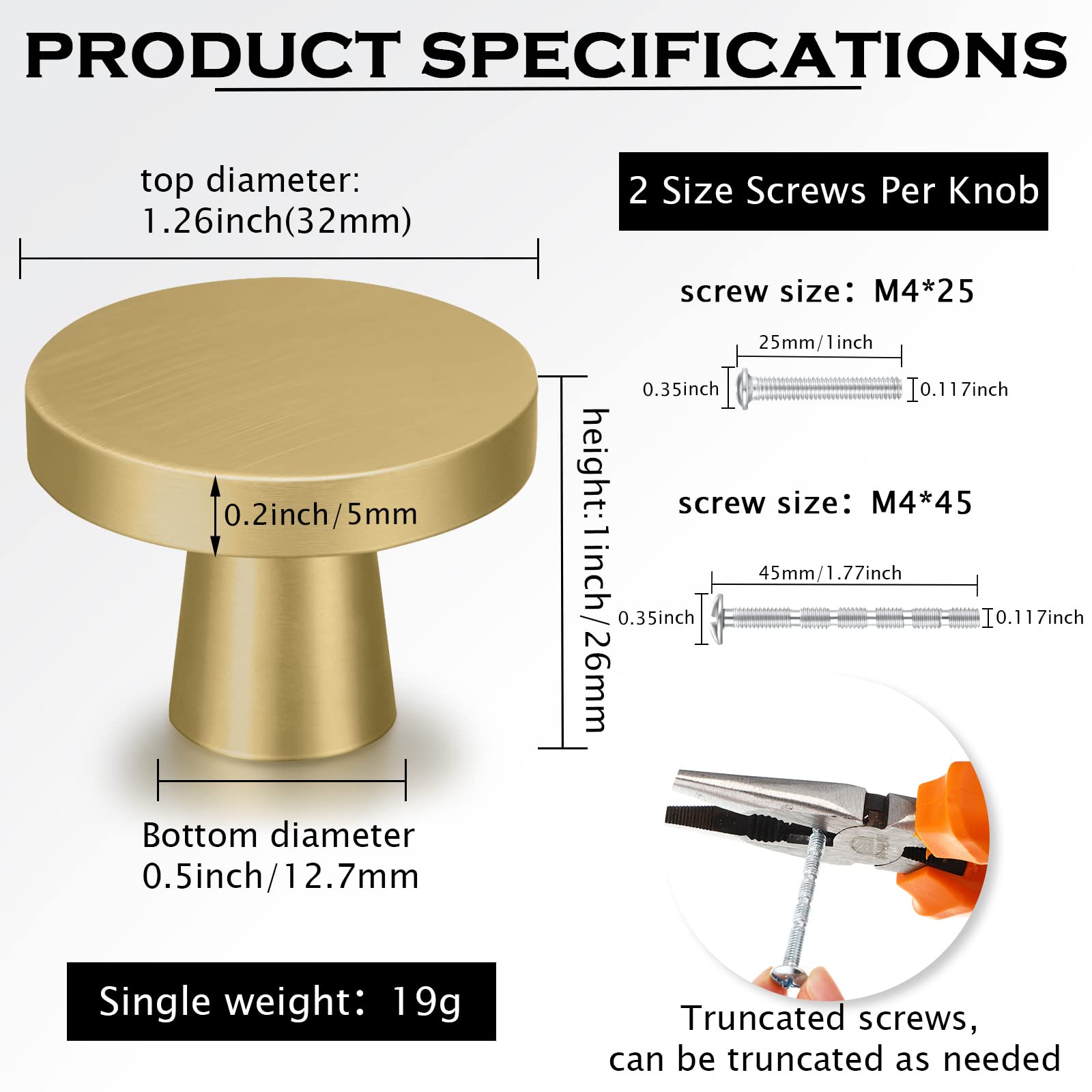 Hotop 30-pack gold cabinet knobs display; ideal for quick furniture refresh.