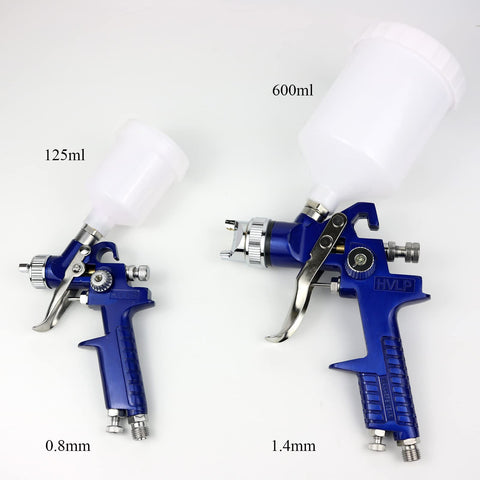 Hotorda HVLP spray gun in action on a car surface for a smooth finish