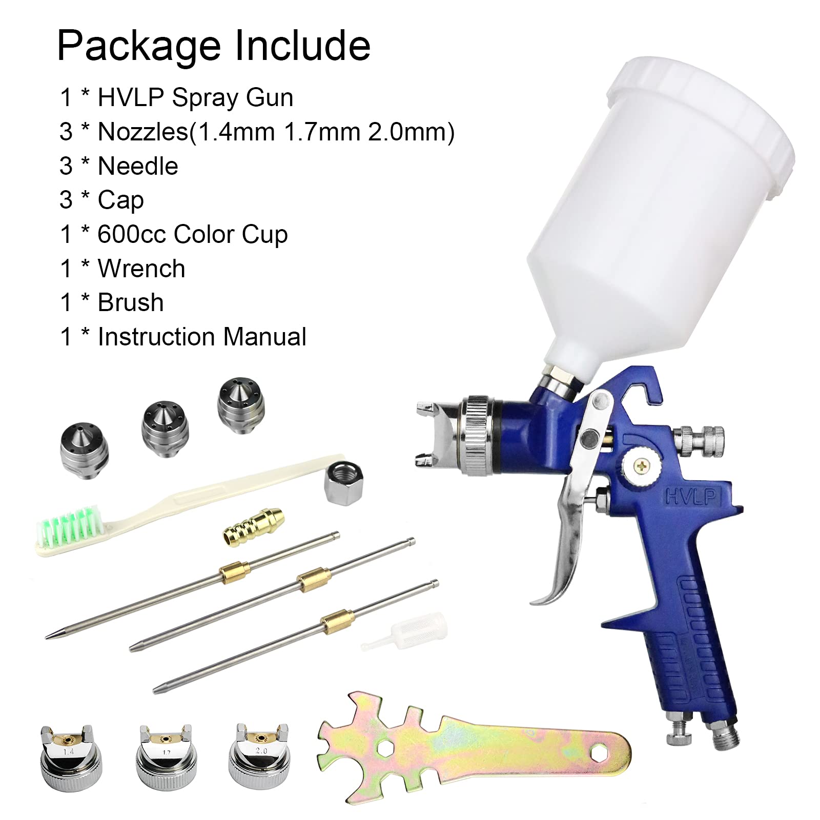Hotorda stainless steel needles and nozzles built for durability and easy cleaning.