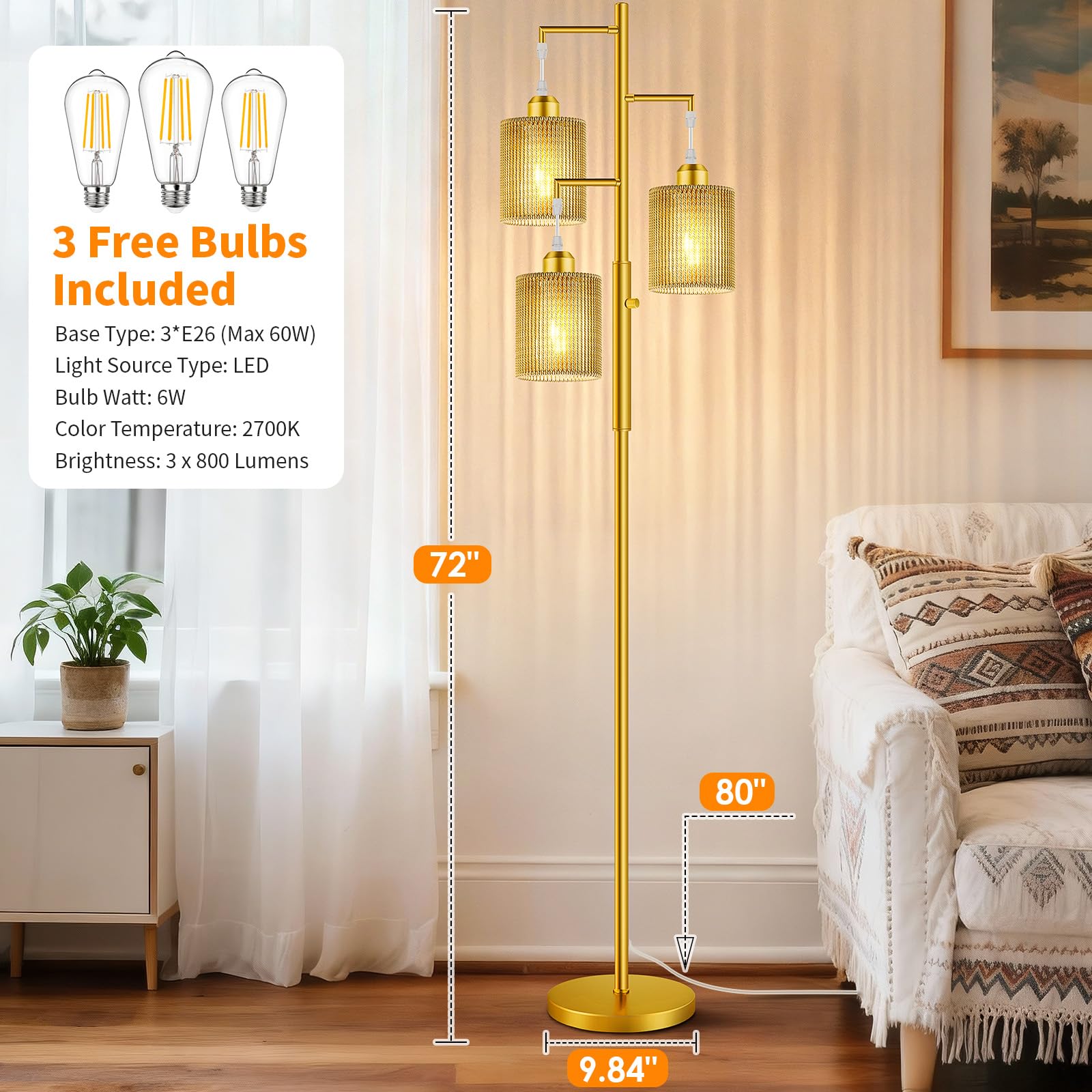 Hotsonic 72in rattan shade wrap demonstrates a warm glow and versatile style.