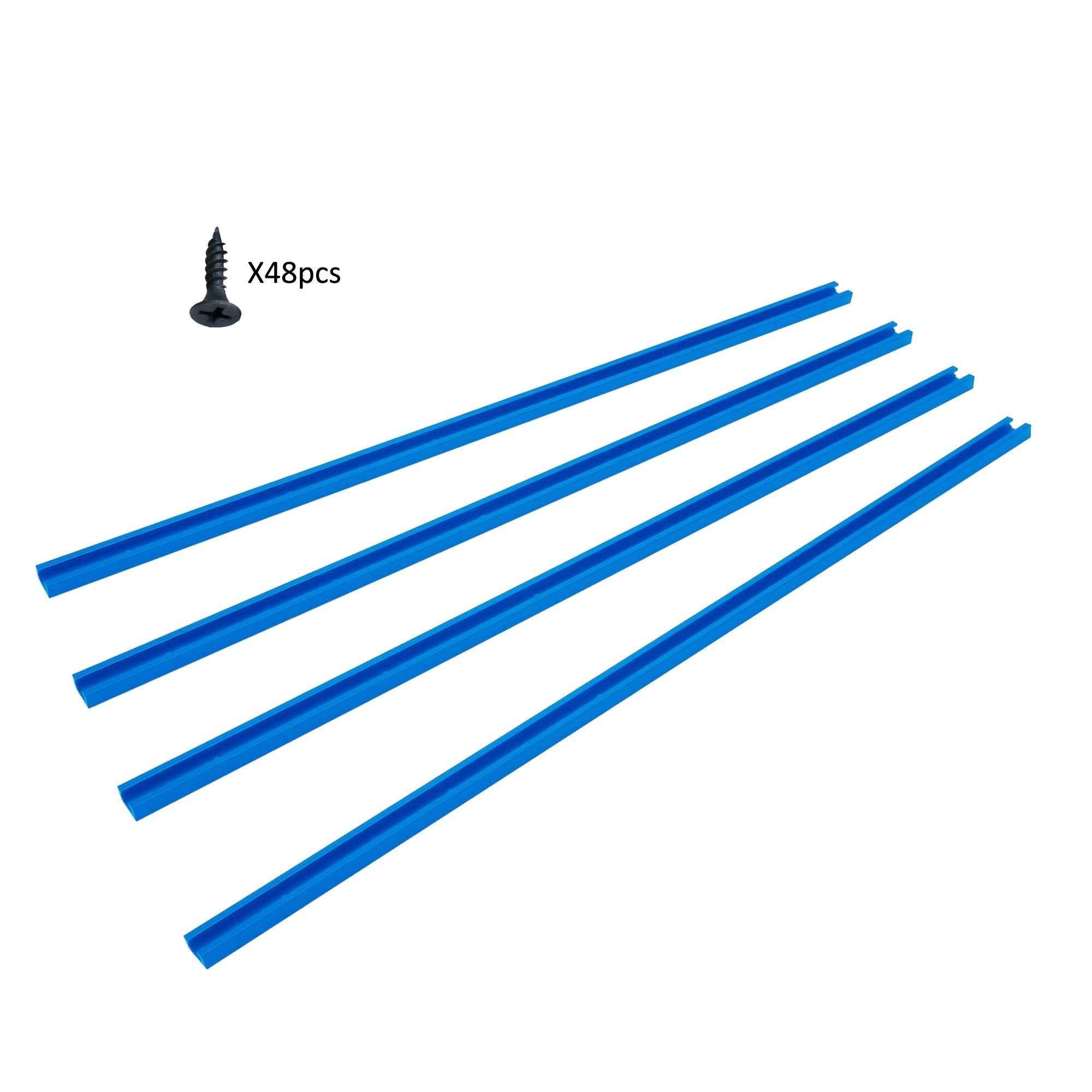 HOTTARGET aluminum 6063 blue track with predrilled holes for quick mounting