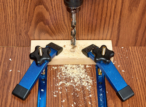 HOTTARGET blue-anodized finish resists wear in busy workshops.