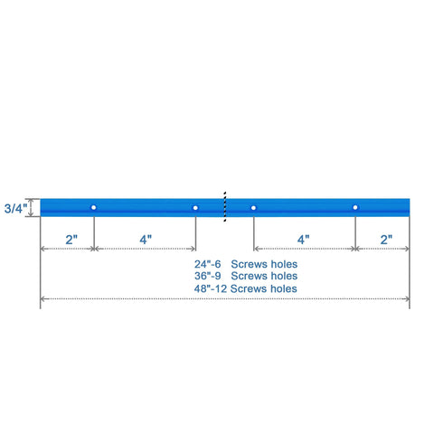 HOTTARGET blue anodized surface resists dirt and corrosion.