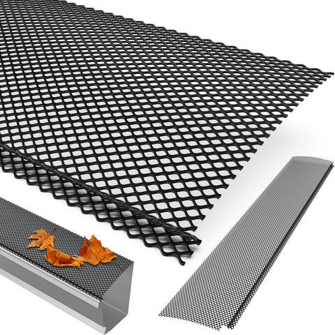 HOTYELL lock-in gutter guard installed on a roof, protecting against debris