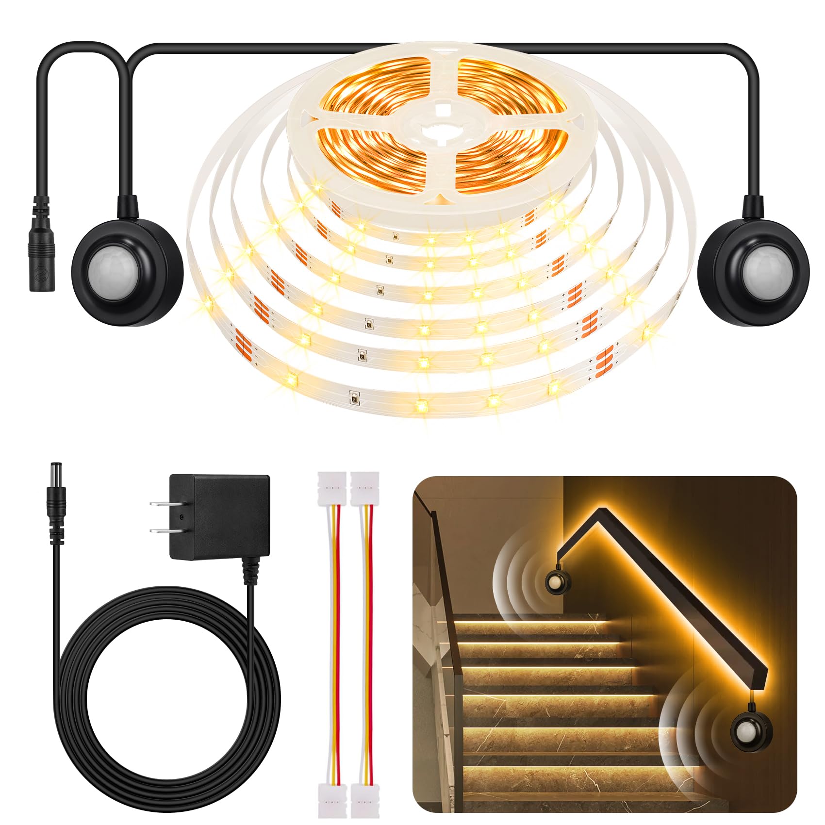 HOUHUI cuttable length lets you customize coverage for stairs or closets.