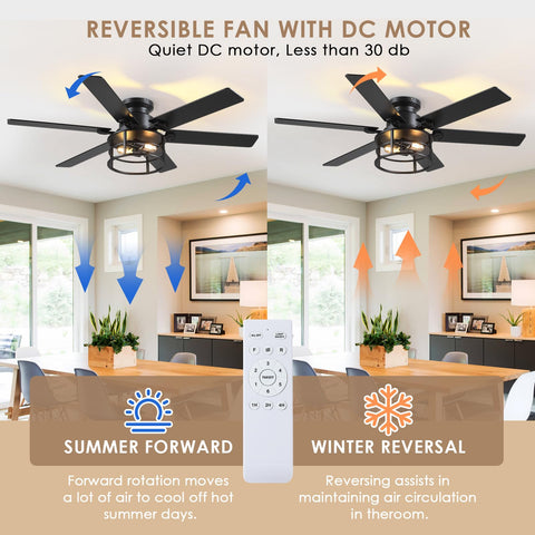 Hounberi 6-speed balanced blades offer customizable airflow for different rooms