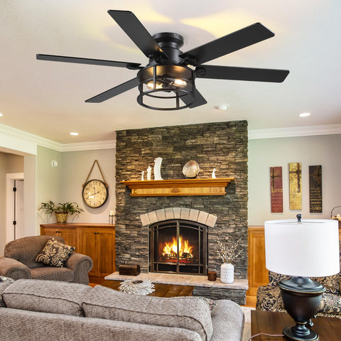 Hounberi two mounting rods adapt to ceiling heights for flexible installation
