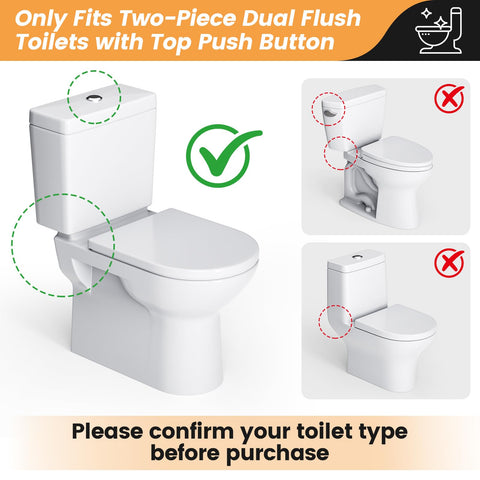 Houpeoro durable ABS components resist corrosion for lasting toilet repair performance