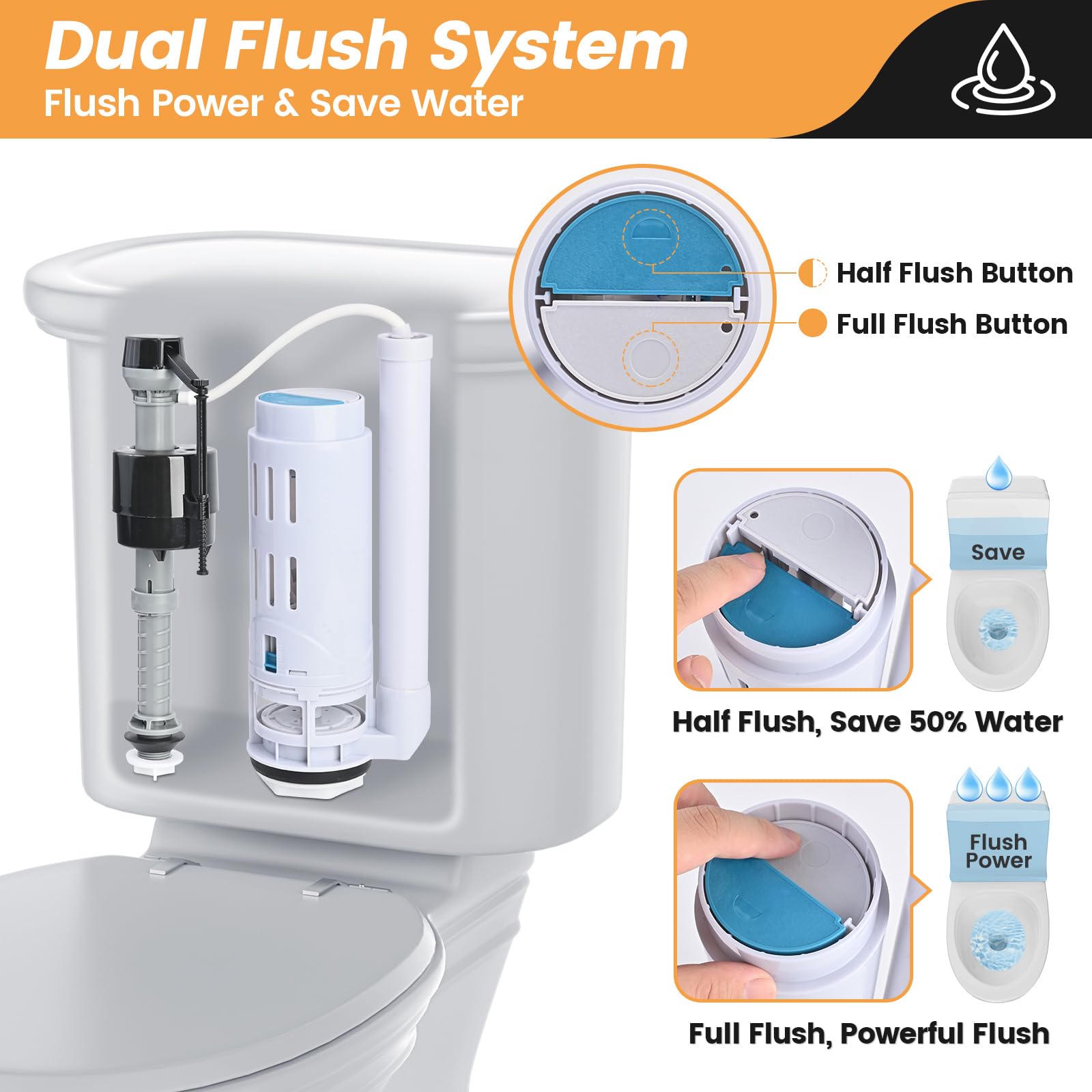 Houpeoro fill valve assembly streamlines tank refilling with quiet operation