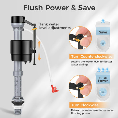 houpeoro adjustable-height feature fits assorted tanks from 8 to 13 inches