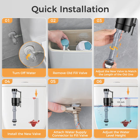 Houpeoro water level dials help optimize flush performance