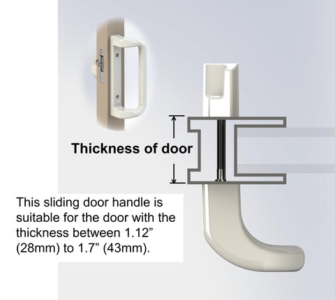 House Guard 1006 compatibility with mortise locks for sliding doors.