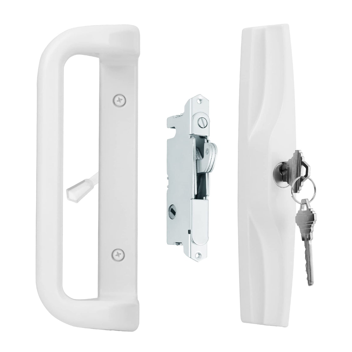 House Guard 1006 white patio handle contour for replacement doors.