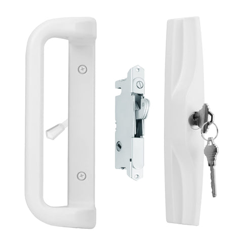 House Guard 1006 white patio handle contour for replacement doors.