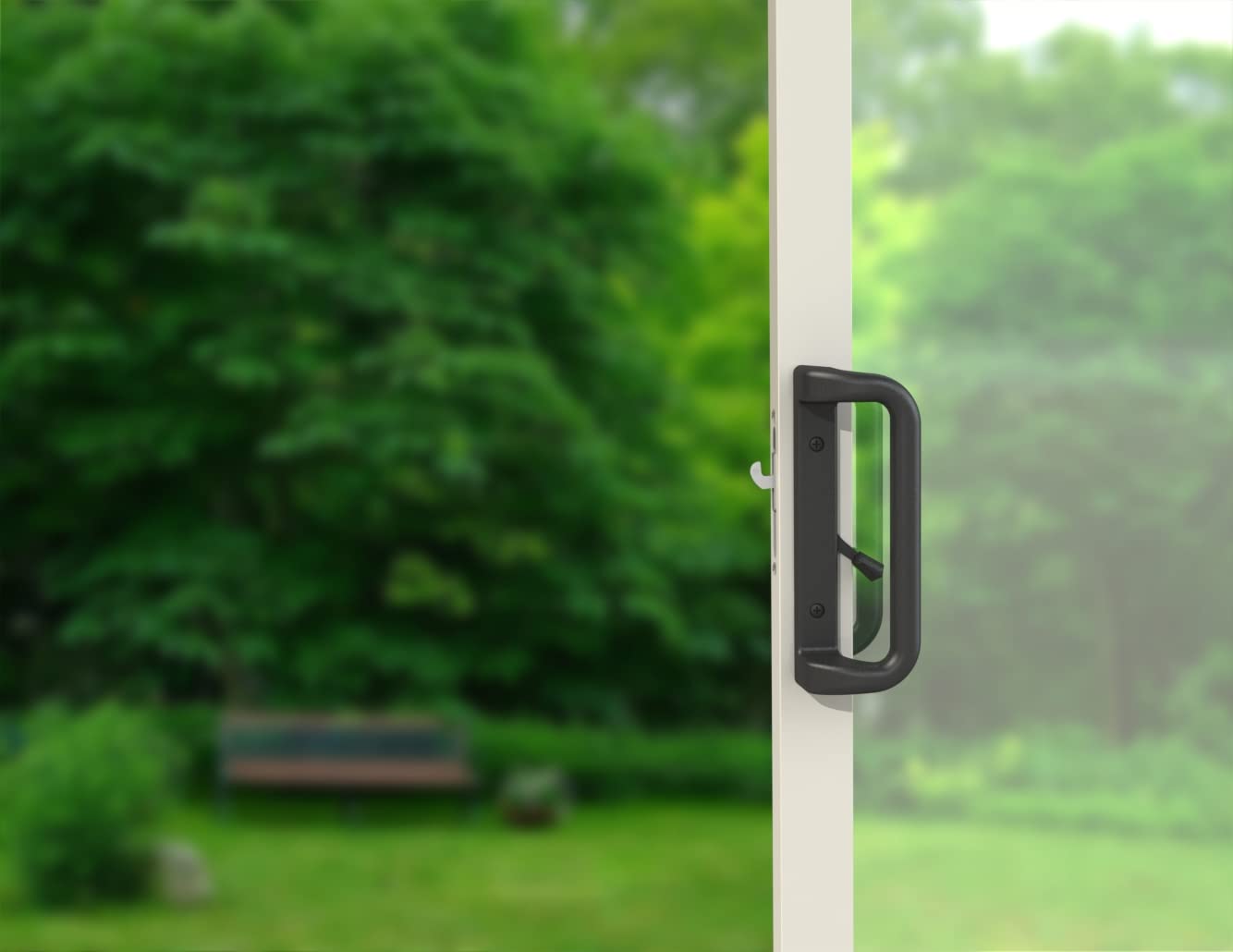 House Guard black finish adds modern style and smooth operation.