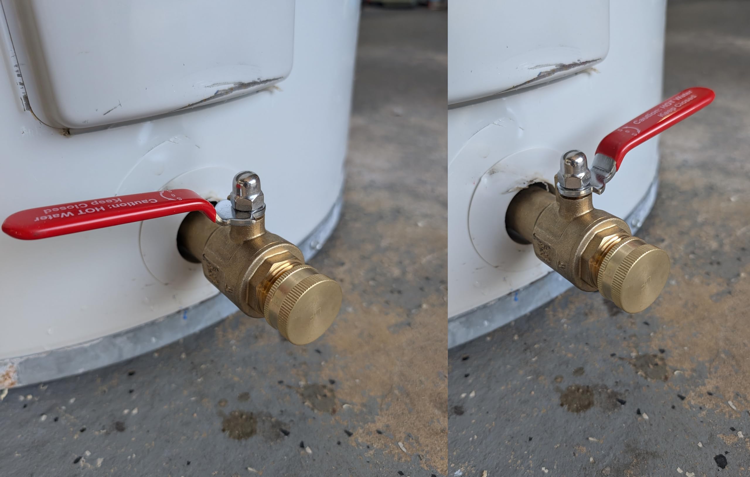 House Mods HMP012 includes garden hose cap and thread tape for quick setup.