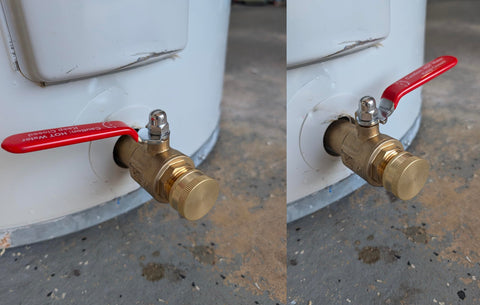 House Mods HMP012 includes garden hose cap and thread tape for quick setup.
