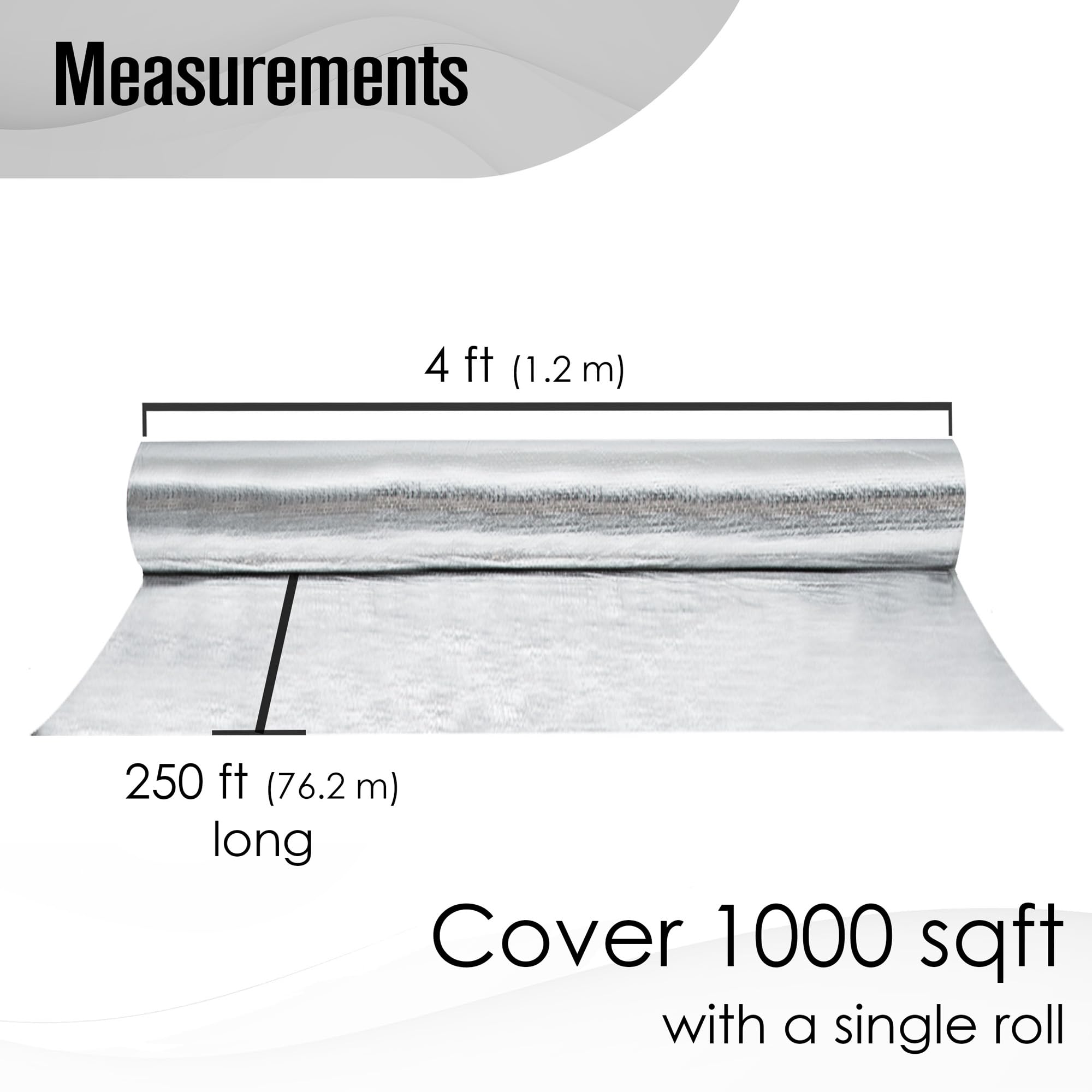 Houseables double-sided reflective foil shown in a home setup