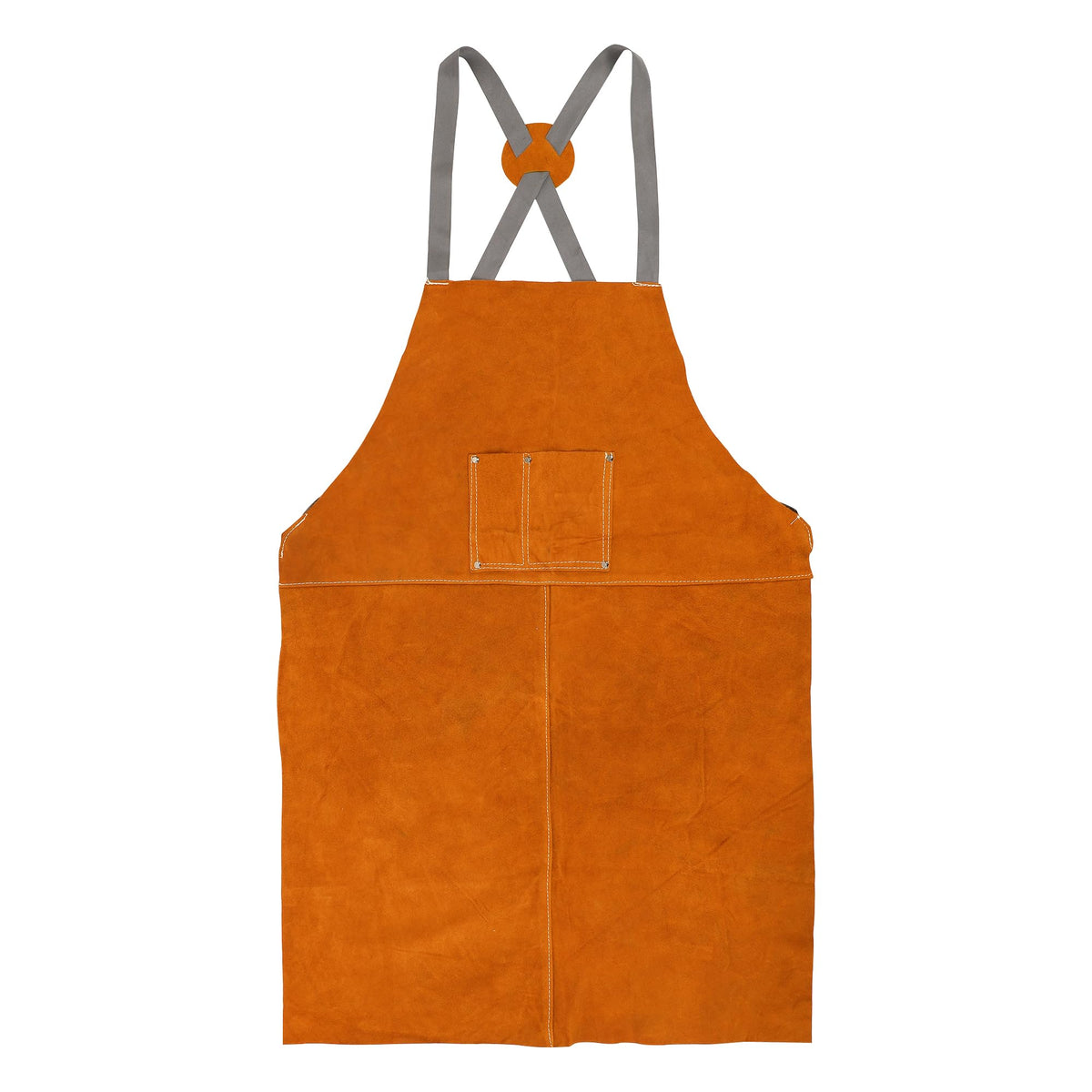 Houseables leather apron shields clothing from welding sparks with durable heat resistance