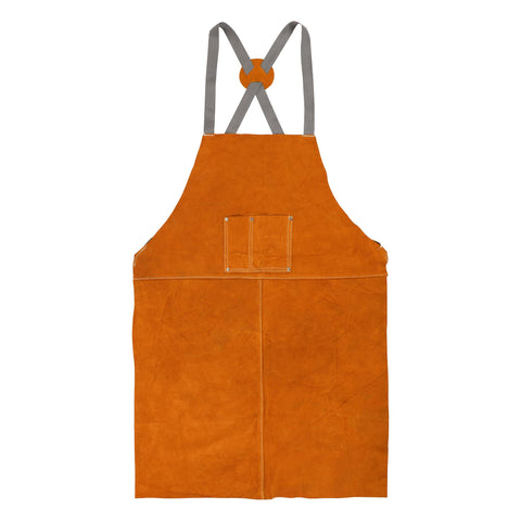 Houseables leather apron shields clothing from welding sparks with durable heat resistance