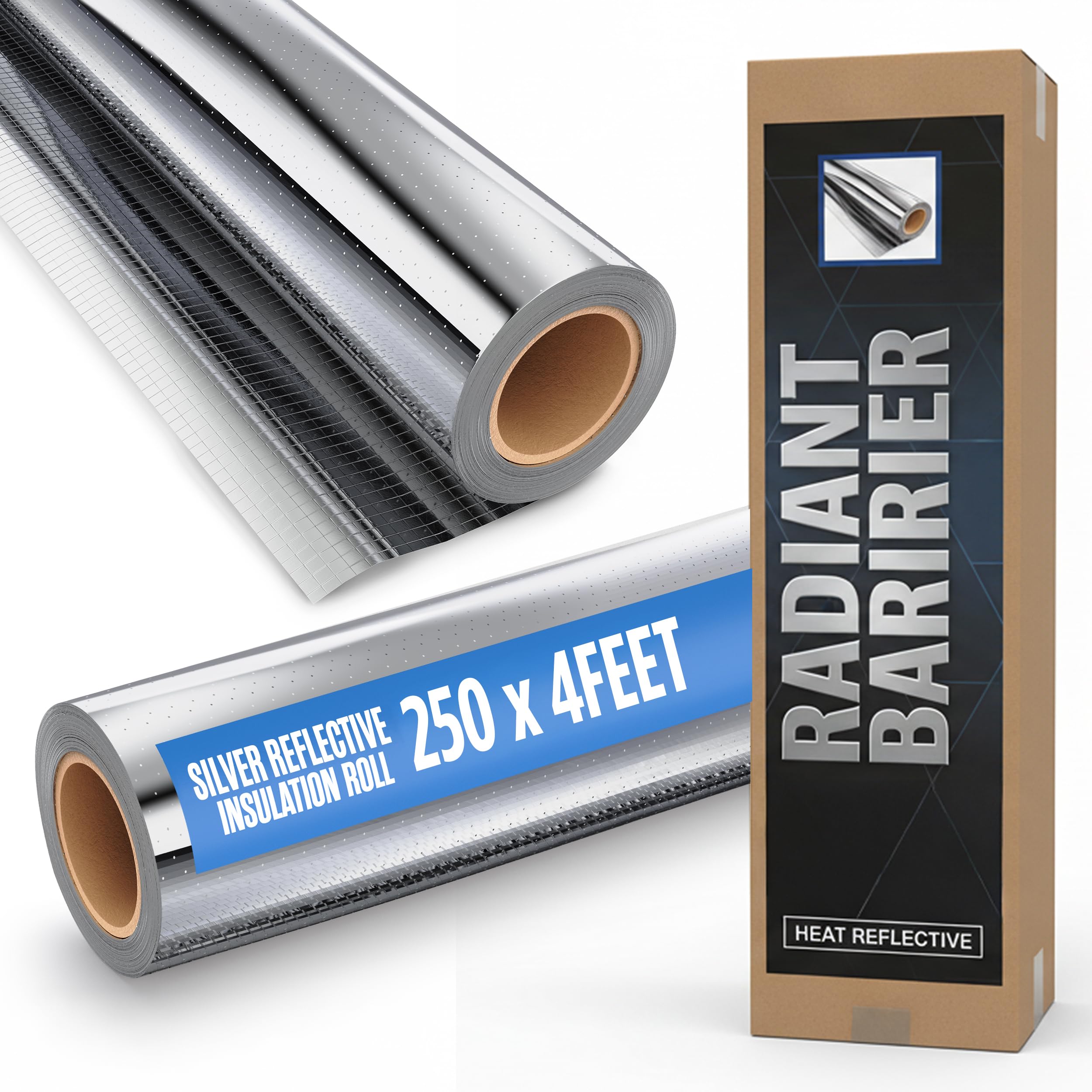 Houseables radiant barrier roll in attic delivering 1,000 sq ft of reflective insulation