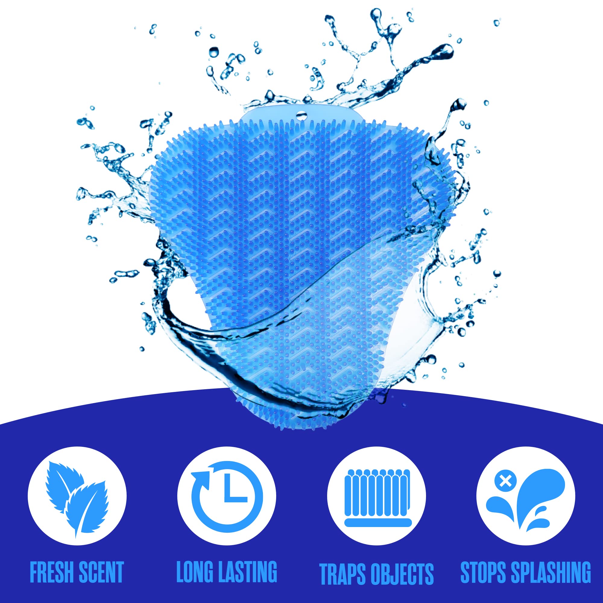 Houseables Urinal Screen 10-Pack offers durable, cost-effective restroom protection.