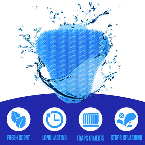 Houseables Urinal Screen 10-Pack offers durable, cost-effective restroom protection.