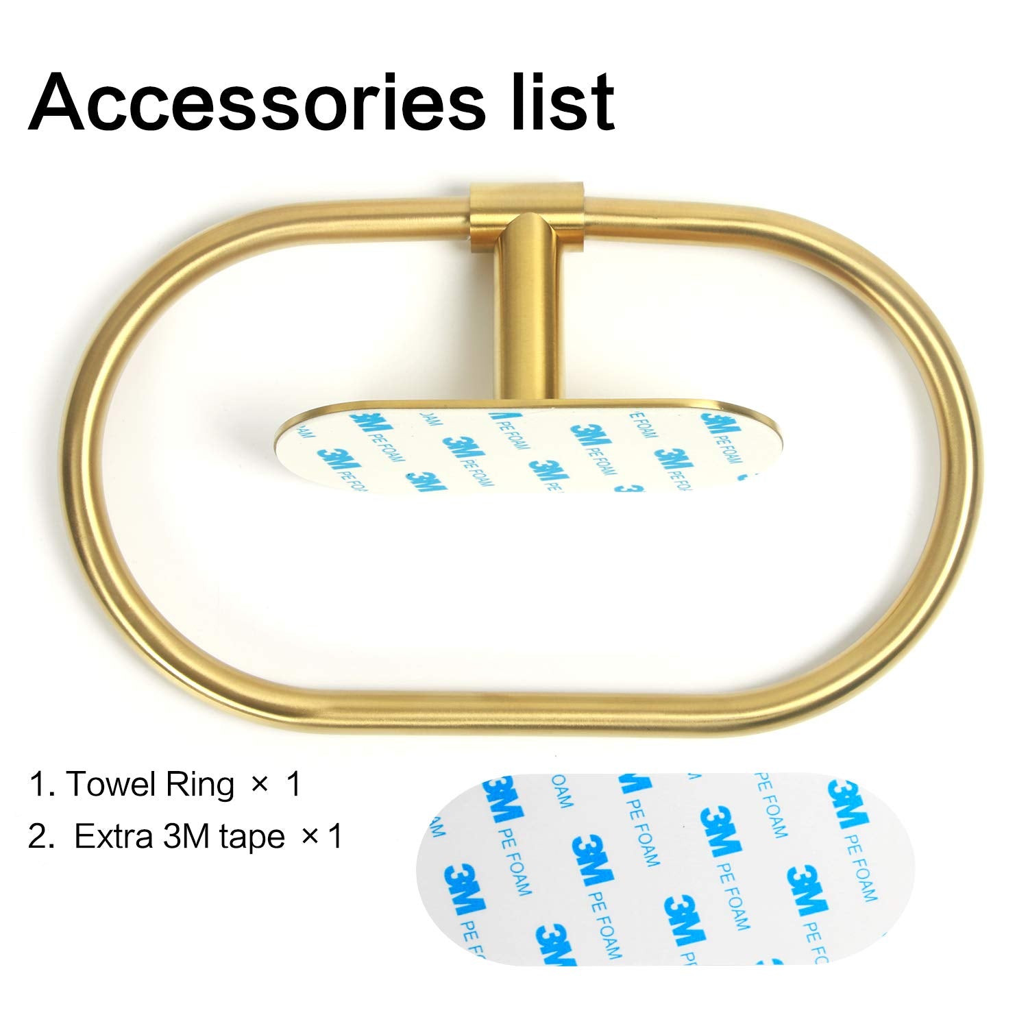 Package includes extra 3M sticker for future reuse and relocation.