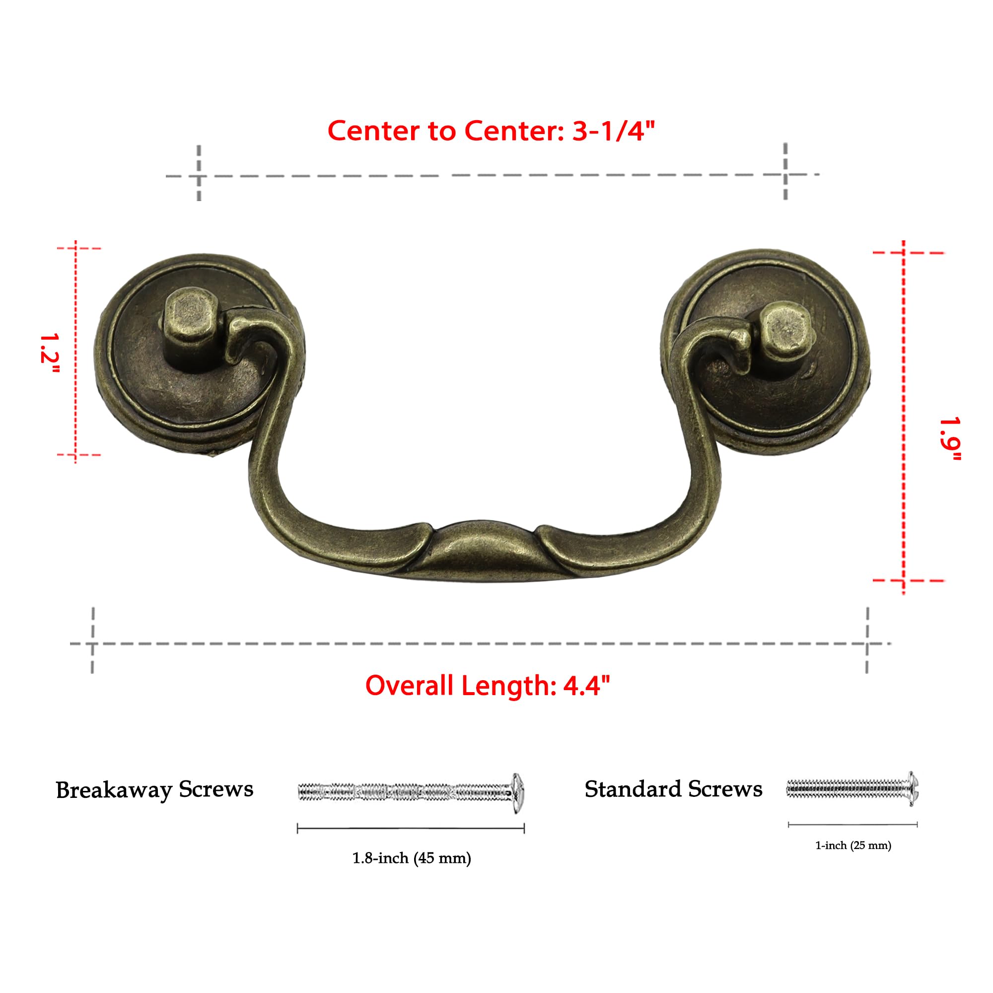 HOUSEHOOK antique brass cabinet pull close-up finish highlights timeless character
