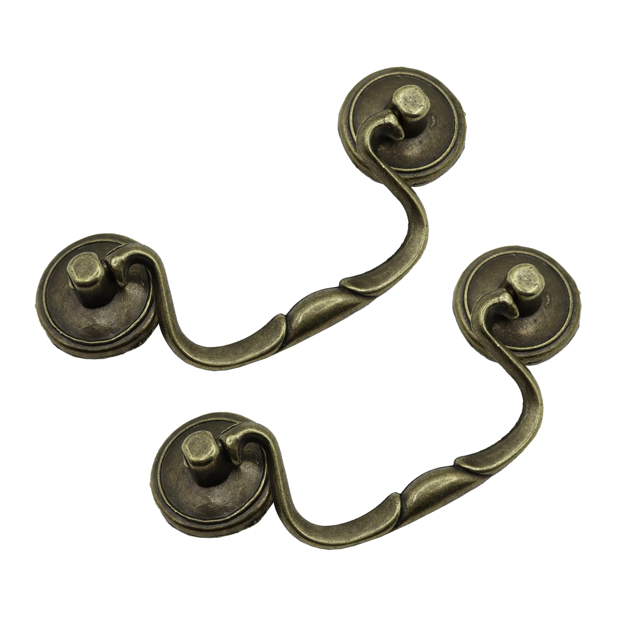 HOUSEHOOK antique brass cabinet pull full set enhances cohesive furniture look
