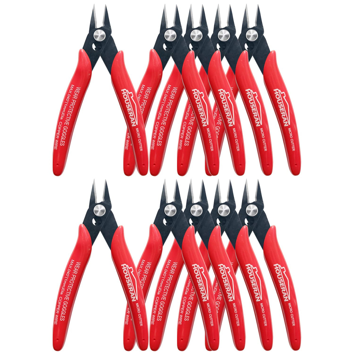 HOUSERAN 170 wire cutter close-up jaw for precise flush cuts in jewelry making