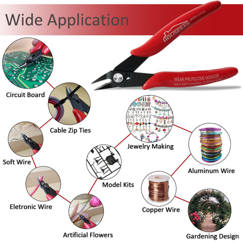 HOUSERAN 170 wire cutter ergonomic PVC grips provide comfortable leverage