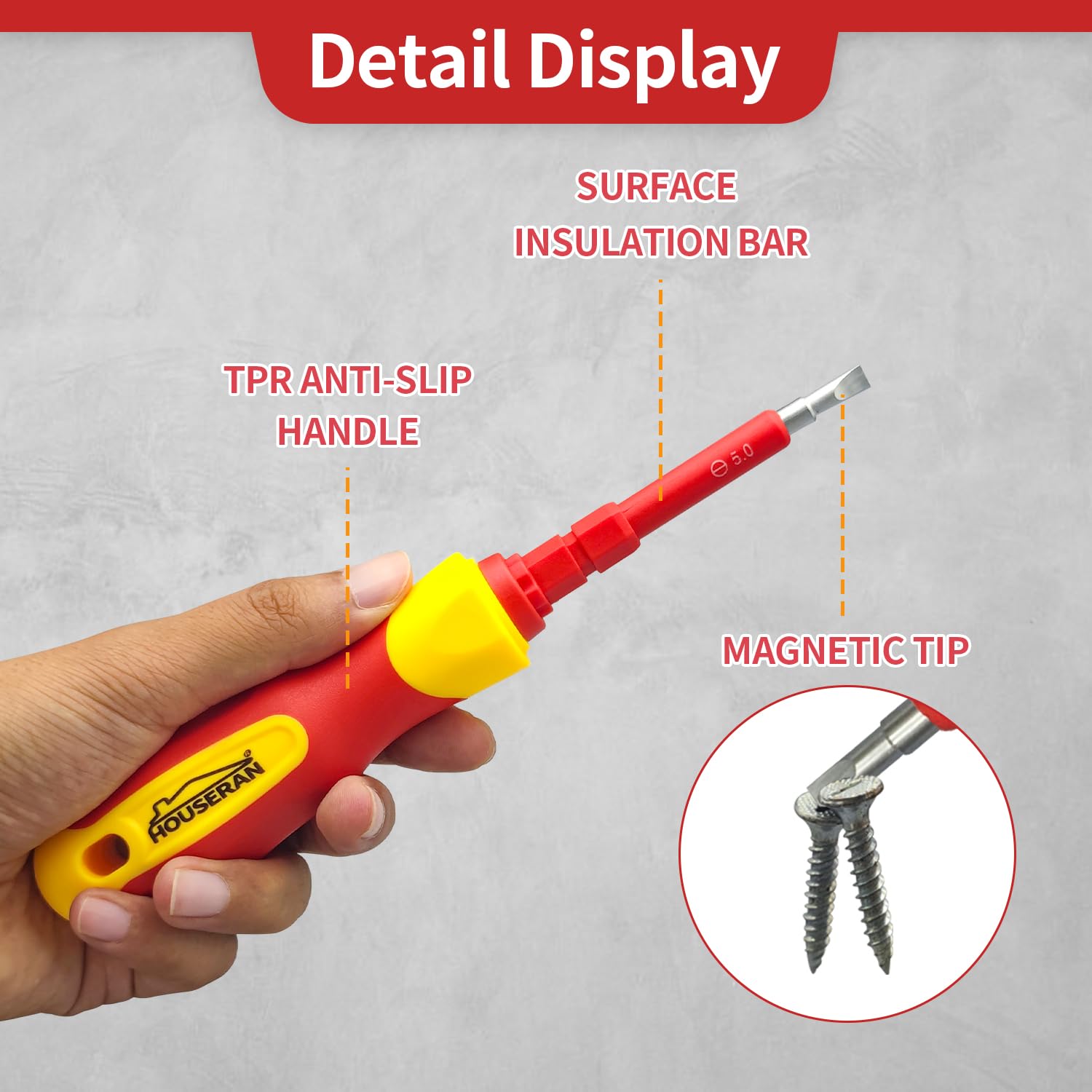 HOUSERAN 26-pcs screwdriver set ready for household repairs