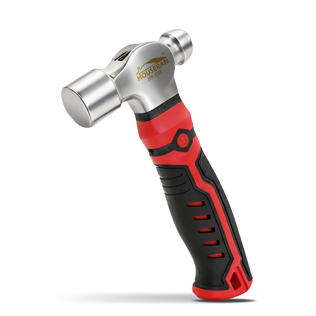 HOUSERAN ball peen hammer 13oz head closeup highlighting durable 45 steel construction