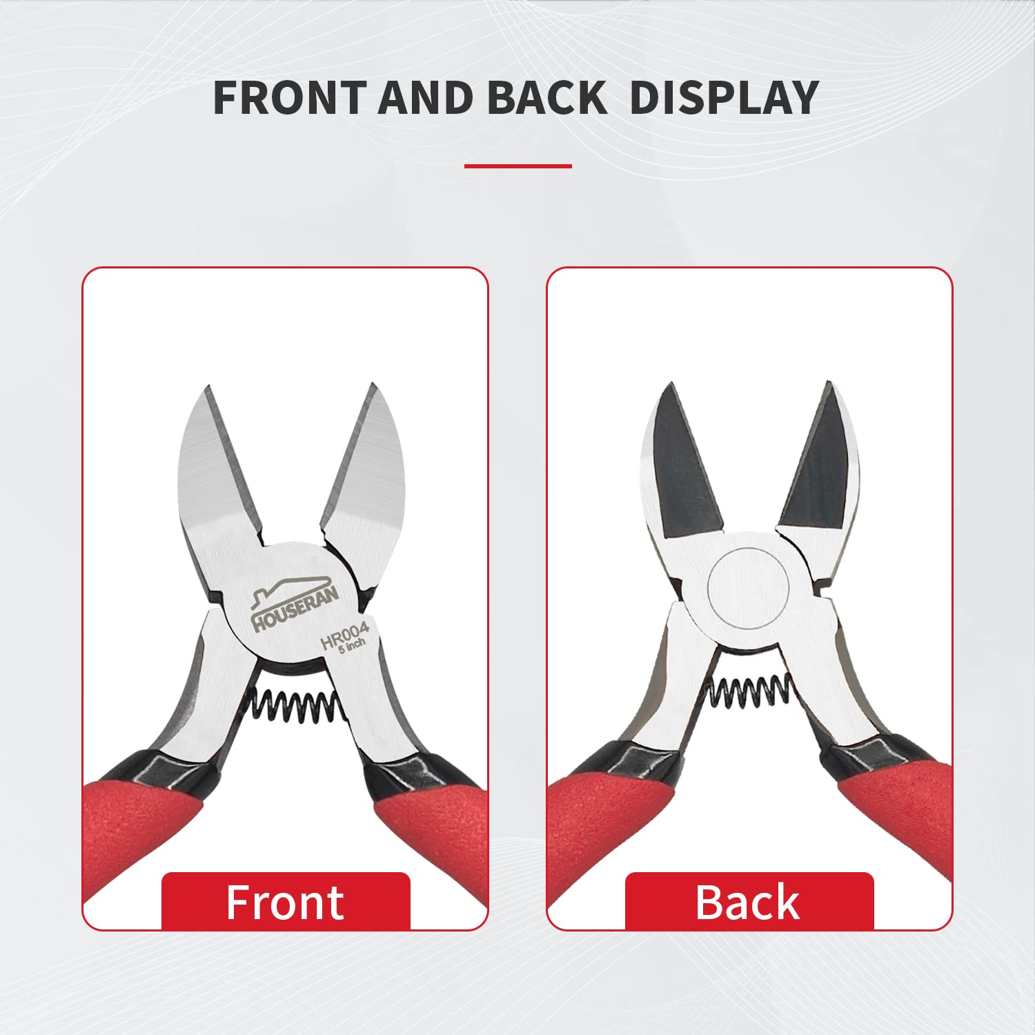 HOUSERAN ergonomic non-slip handle provides comfortable grip.