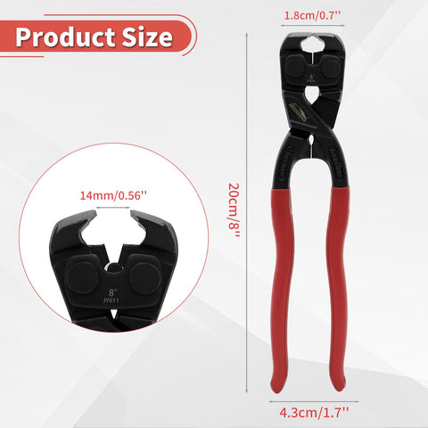 HOUSERAN heavy-duty nail puller pliers side profile for reliable nail removal.