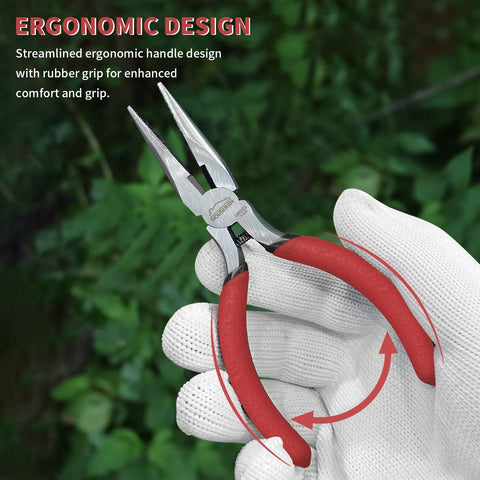 HOUSERAN compact mini pliers fit easily in your tool pouch for quick access.