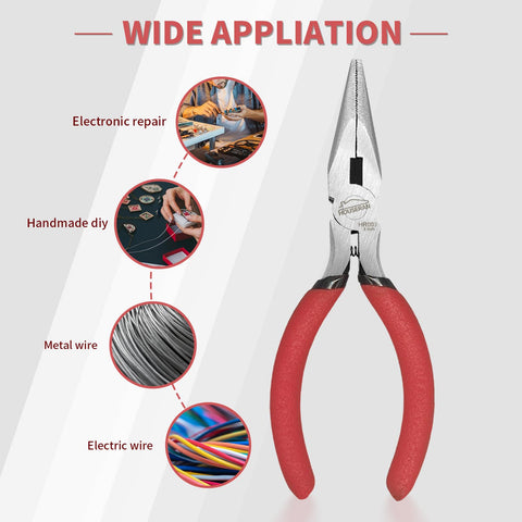 HOUSERAN non-slip grip handles improve control during detailed tasks.