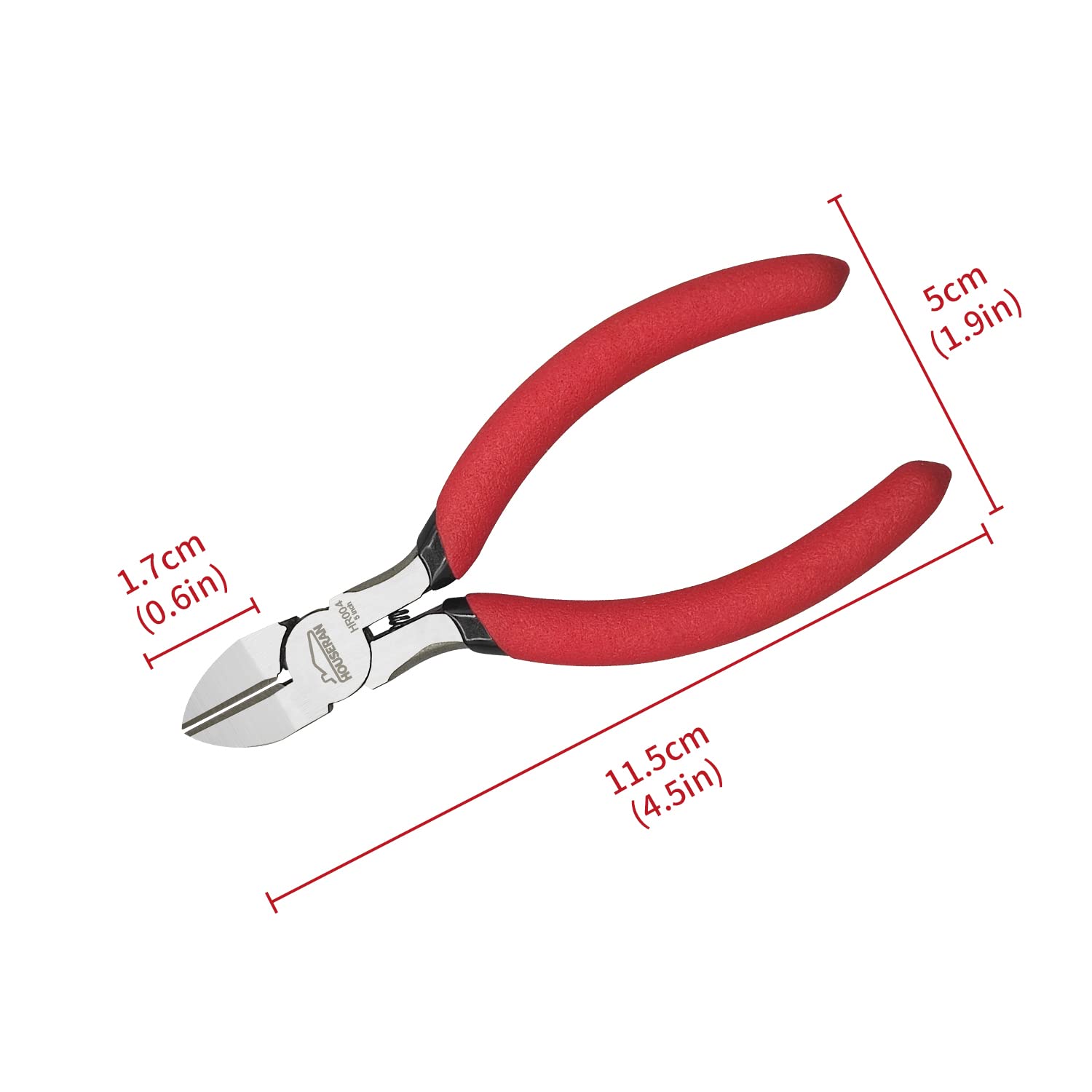 HOUSERAN pack of 5 diagonal cutters for versatile project use.