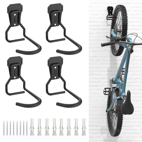 Housolution bike wall mount front view showing space-saving design