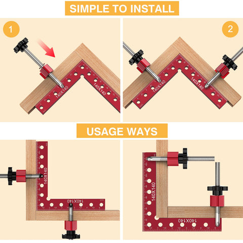 Housolution cabinet and drawer assembly clamp aids level bonding for boxes and frames.