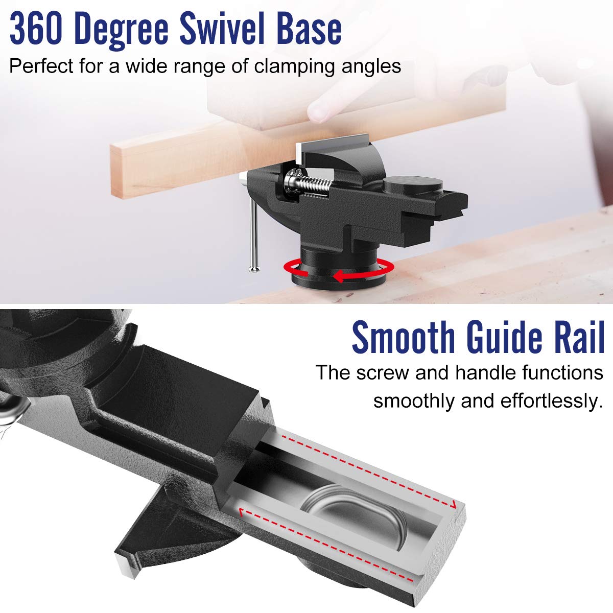 Housolution cast-steel construction delivers durable, heavy-duty gripping for tough tasks.