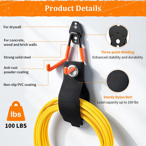 Housolution extension cord wrap keeps cords tidy and accessible.