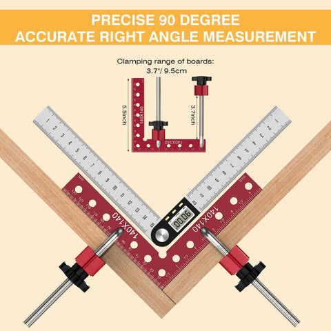 Housolution L-shaped bolt clamp assists square alignment during assembly.