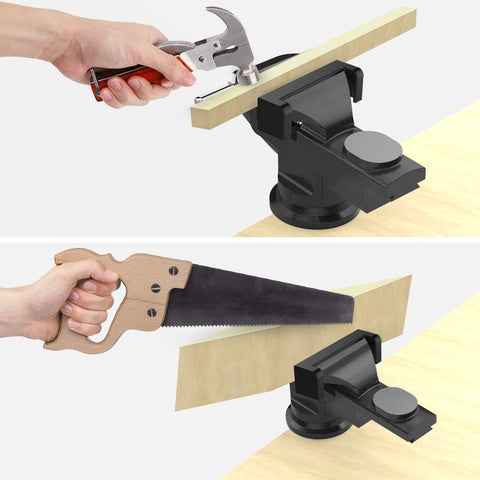 Housolution non-slip jaw-grip keeps work secure during precision cuts and sanding.