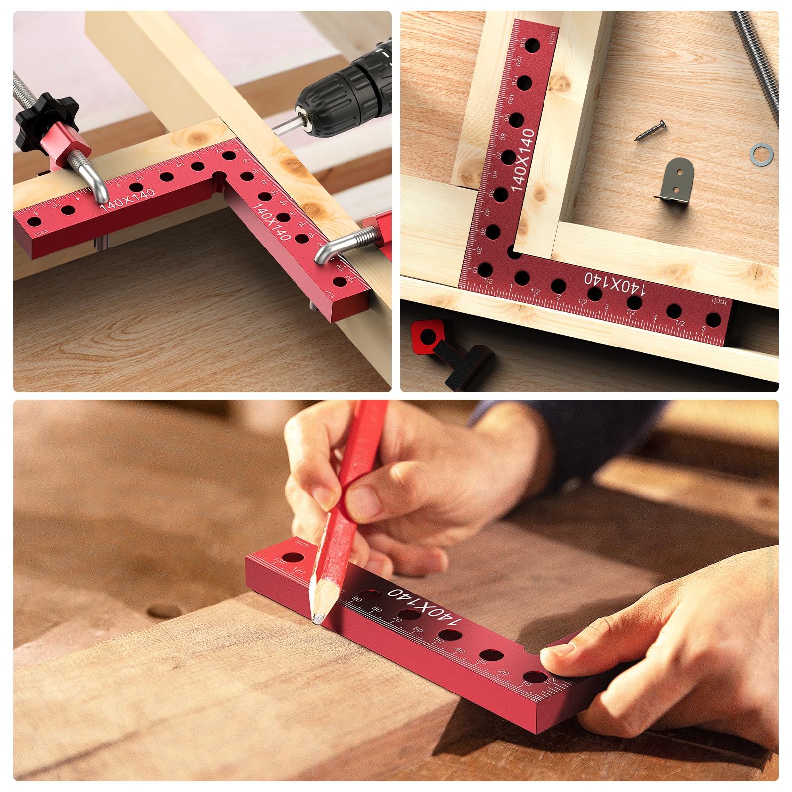 Housolution packaging includes nuts, washers, and clamps for complete project setup.