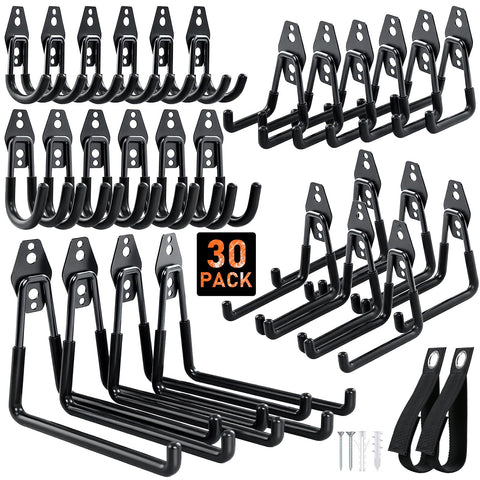 Housolution steel garage hook with anti-slip coating grips items securely