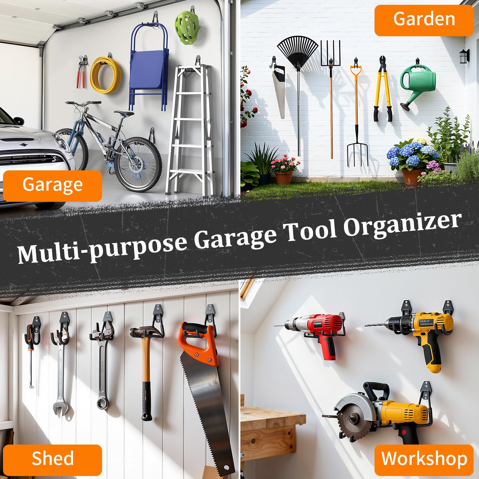 Housolution heavy-duty steel hooks provide durable storage solution
